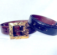 Load image into Gallery viewer, Barry Kieselstein- Cord three-piece alligator leather belt