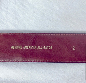 Barry Kieselstein- Cord three-piece alligator leather belt