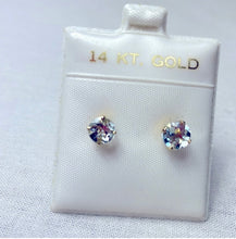 Load image into Gallery viewer, Aquamarine earring March BS