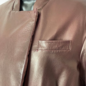 Brunello Cucinelli leather blazer